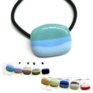 【ガラス タイル ヘアゴム 01 02】とんぼ玉 ヘアゴム 大人っぽい 冬 ガラス ハンドメイド キッズ 大人 かわいい ヘアアクセサリー 着物 髪飾り 成人式 女性