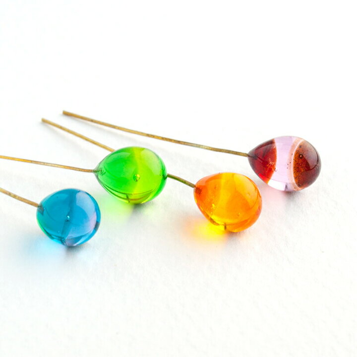楽天市場】【カラー しずく ピアス / イヤリング 01】ガラス ピアス 秋 