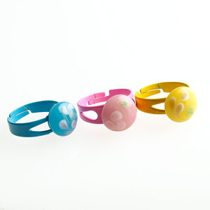 【キッズ リング カラー】とんぼ玉 ガラス細工 花 ガラスリング ガラス 指輪 リング フリーサイズ おしゃれ 女性