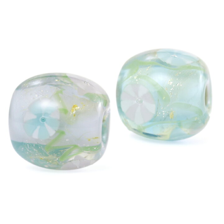 楽天市場 2点で180円offクーポン対象 涼夏 17mm 朝顔 とんぼ玉 ビーズ ガラスビーズ ガラス細工 花 ガラス玉 ハンドメイド 材料 初心者 おしゃれ お守り かわいい あさがお 浴衣 癒しグッズ 雑貨 商用利用可 ガラスアクセサリー きなりがらす