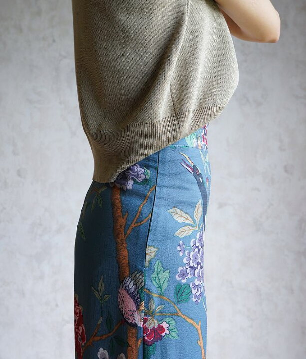 楽天市場】【SALE/送料無料】 花鳥風月に親しむ総柄ワイドパンツ  