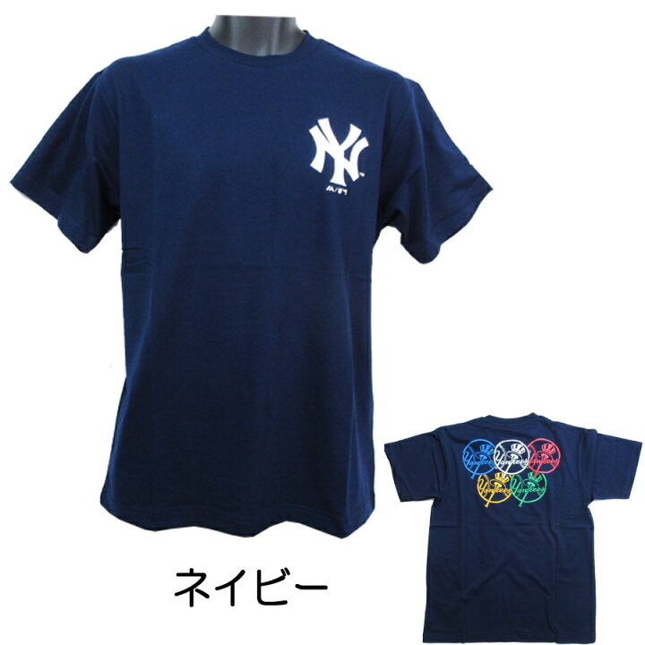 楽天市場】マジェスティック ニューヨーク ヤンキース 半袖 プリント T 