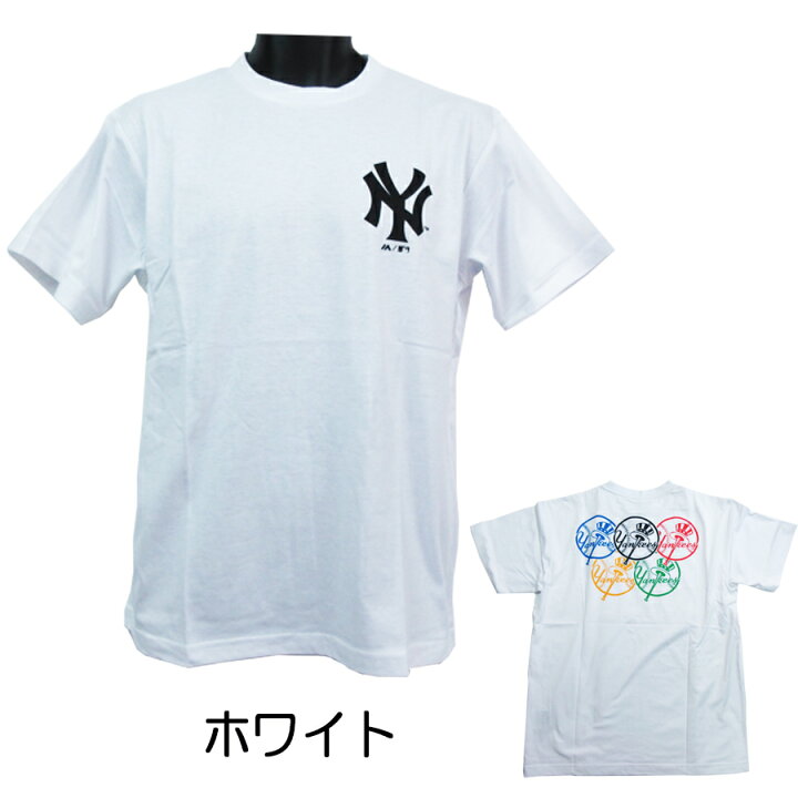 Majestic 刺繍ロゴ Ny Tシャツ Youth サイズl ヤンキース 着丈69cm 身幅50cm 驚きの価格が実現 Ny