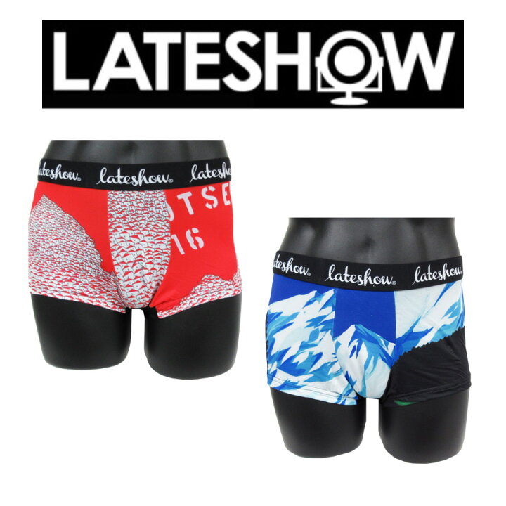 楽天市場 レイトショー Lateshow ボクサーパンツ 送料無料 コラボ アンダーウェア メンズ 下着 男性 ブランド マウンテン アートワーク プレゼント アウトレット きなりや楽天市場店