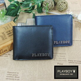 プレイボーイ 折財布 ウォレット ブランド シンプル 二つ折り 財布 メンズ