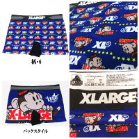XLARGEエクストララージボクサーパンツX-LARGEメンズボクサーブリーフ男性下着アンダーウェアニットボクサーシームレスボクサーおしゃれ柄ブランドパンツメール便送料無料