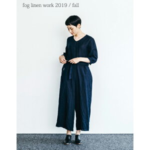 fog linen work（フォグリネンワーク） ジュリエッタ ジャンプスーツ ネイビー [LWA137-104]