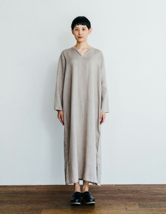 Fog Linen Work リトアニアリネンロングカーディガン ワンピース 割引価格