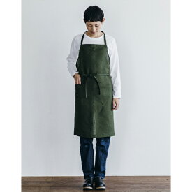 fog linen work（フォグリネンワーク） リネンデイリーエプロン ローリエ [LKA324-608] 【 メンズ レディース 男性用 女性用 男女兼用 カフェ おしゃれ かわいい シンプル リネン 麻 無地 緑 グリーン】