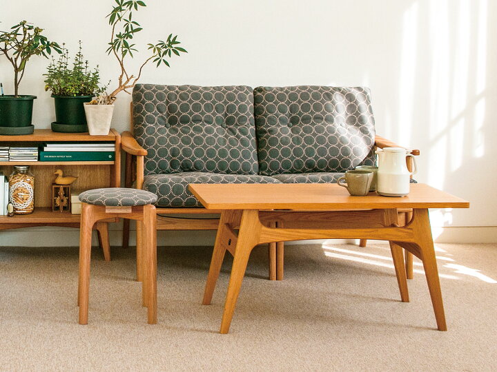 楽天市場】マルニ60+ コーヒーテーブル 90 オーク : 生成りな暮らしの  