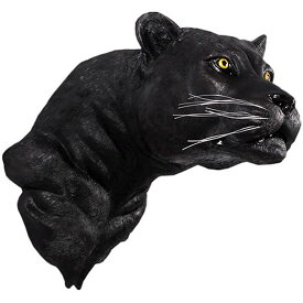 実物大 動物 オブジェ 黒豹の頭部 インテリア イベント ディスプレイ