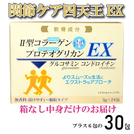 II型コラーゲン プロテオグリカン グルコサミン コンドロイチン 3gx30袋 箱なし