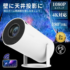 �y���Ԍ��聚P5�{�z�y2�N�ԕۏ؁z�v���W�F�N�^�[ ���^ �A���h���C�h���� �v���W�F�N�^�[ �V�䓊�e 4K�Ή� �V�� �v���W�F�N�^�[ �Q �Ȃ��� �����^&180°��] ���P�x ������`�␳ 10000lm �v���W