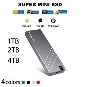 �O�t�� 1TB 2TB 4TB �n�[�h�f�B�X�N USB3.1 �ϏՌ� ���݊��� �|�[�^�u���n�[�h�f�B�X�N �É� �R���p�N�g �����^ �O�t��SSD ���^