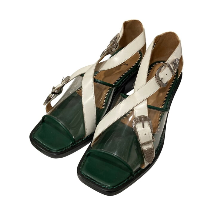 楽天市場】【中古】TOGA PULLAクロスストラップクリアサンダル 