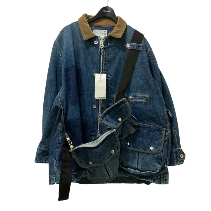 楽天市場】【中古】sacaiマルチポケット バッグ ドッキング デニム 