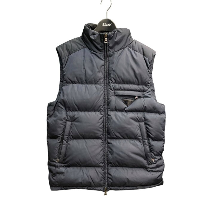 楽天市場】【中古】PRADA ダウンベスト SGH191 ネイビー サイズ：48 