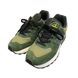 【中古】NEW BALANCE×STONE ISLAND574 ローカットスニーカー U574LGIL グリーン サイズ：26【価格見直し】