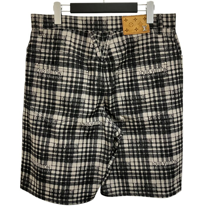 楽天市場】【中古】LOUIS VUITTON 23AW 「ロゴ総柄チェックハーフ  