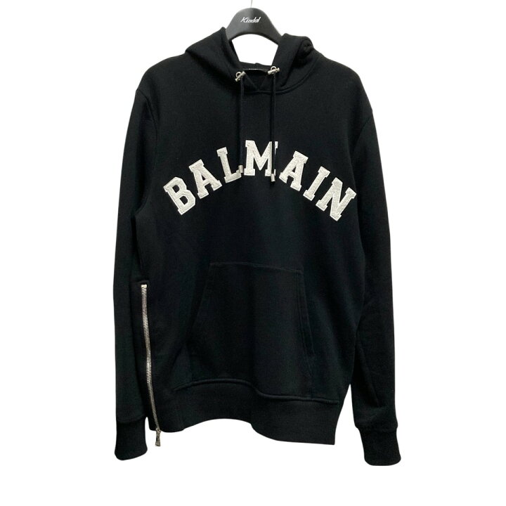 楽天市場】【中古】BALMAIN プルオーバーパーカー 36421377 ブラック  