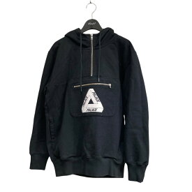 【中古】PALACE　ハーフジップパーカー ブラック サイズ：S 【250425】（パレス）
