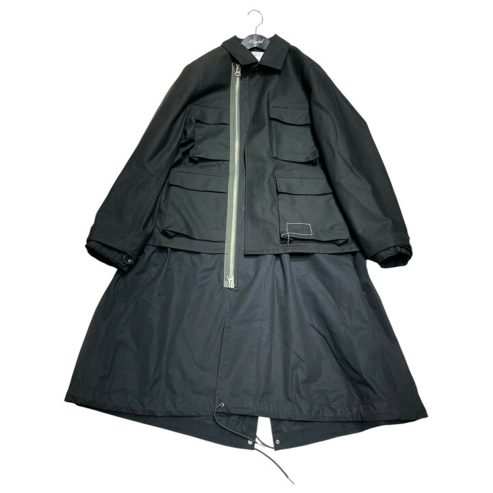 楽天市場】【中古】sacai×WTAPSCotton Back Satin Coat コート 25  