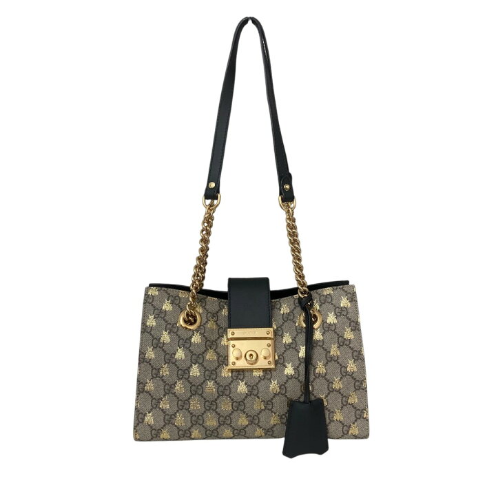 楽天市場】【中古】GUCCIパドロック ミディアムトートバッグ 498156 