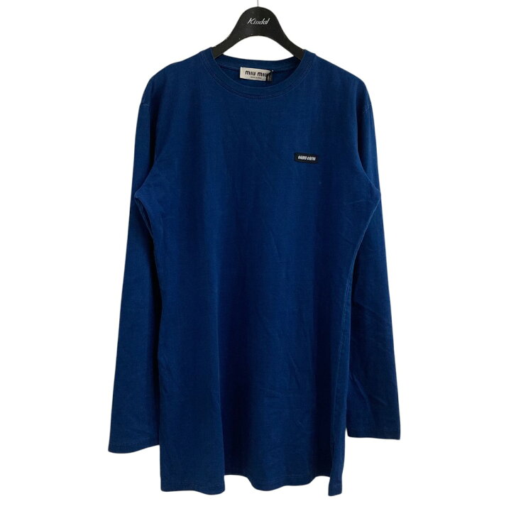 楽天市場】【中古】MIU MIUロングスリーブTシャツ ワンピース ネイビー 