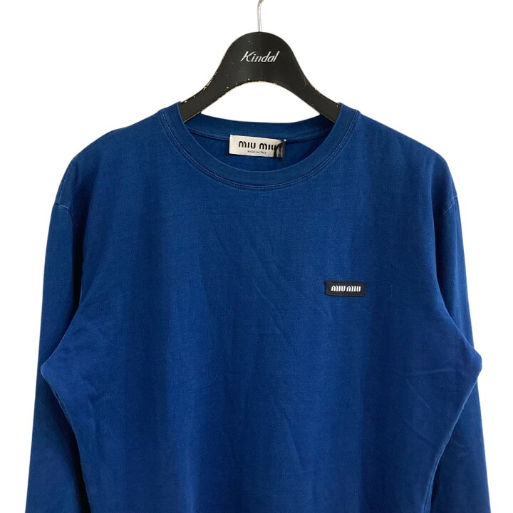 楽天市場】【中古】MIU MIUロングスリーブTシャツ ワンピース ネイビー 
