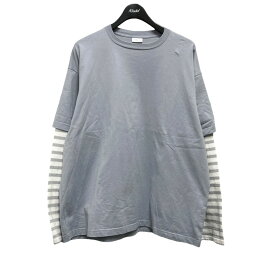 【中古】ORCIVALレイヤードクルーネックプルオーバー ライトブルー サイズ：5【価格見直し】