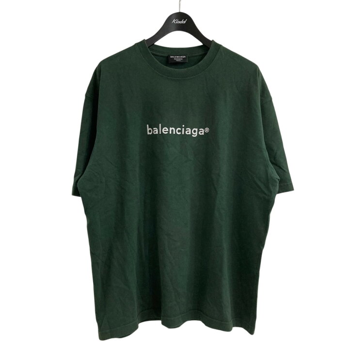 楽天市場】【中古】BALENCIAGA ロゴプリントTシャツ グリーン サイズ 