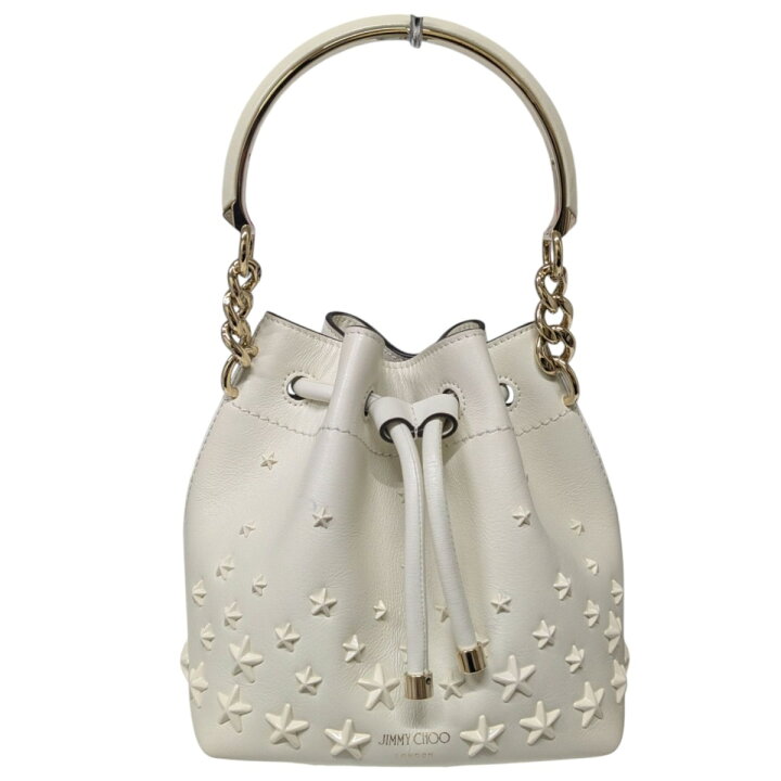楽天市場】【中古】JIMMY CHOO スタースタッズ付き Latte カーフレザー 