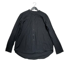 【中古】CASEY CASEY21SS バンドカラーシャツ 14HC165T ブラック サイズ：M【価格見直し】