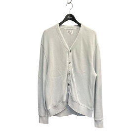 【中古】YONETOMI　GIMA COTTON KNIT CARDIGAN カーディガン 95-242-023 スカイブルー サイズ：3 【100525】（ヨネトミ）