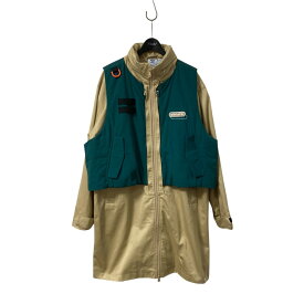 【中古】adidasドッキングコート HC0372 グリーン×ベージュ サイズ：XL【価格見直し】