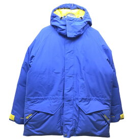 【中古】MarmotThe Apartment別注フーデッドダウンジャケット ブルー サイズ：L【価格見直し】