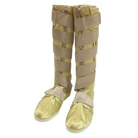 【中古】FUMIKA UCHIDABONDAGE SHOES ロングブーツ FU-P-GD002 イエロー サイズ：M【価格見直し】