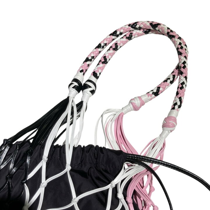 楽天市場】【中古】PRADA メッシュトート ミニバッグ 1BC072 ピンク 