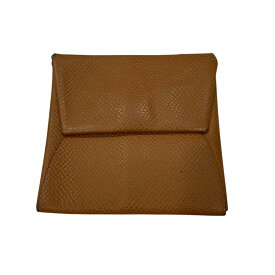 【中古】HERMESバスティア コインケース U刻印 ブラウン【価格見直し】