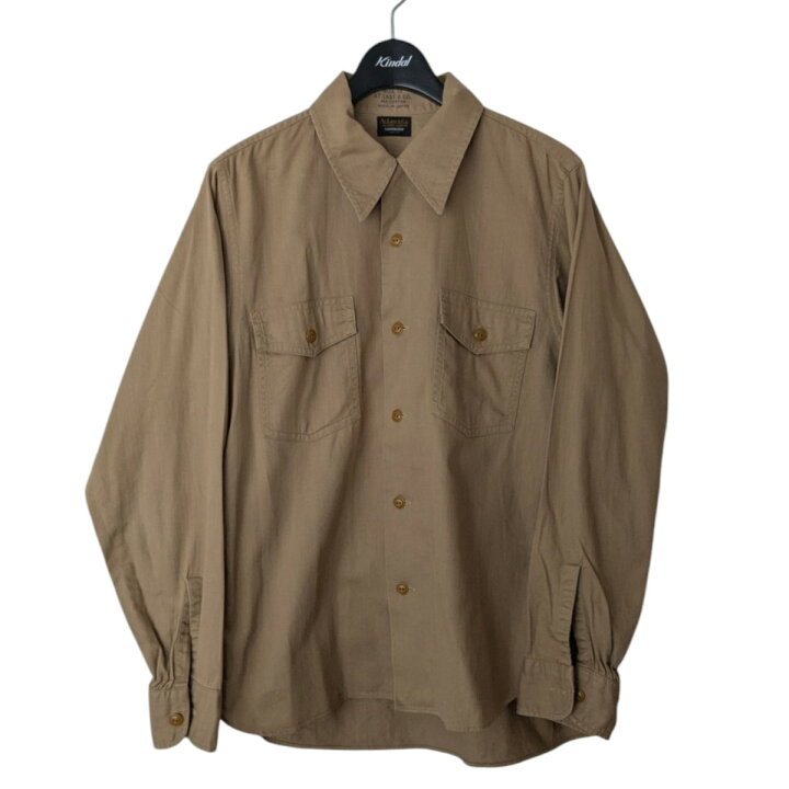 楽天市場】【中古】ATLAST ＆ CO WORK SHIRT ワークシャツ ブラウン  
