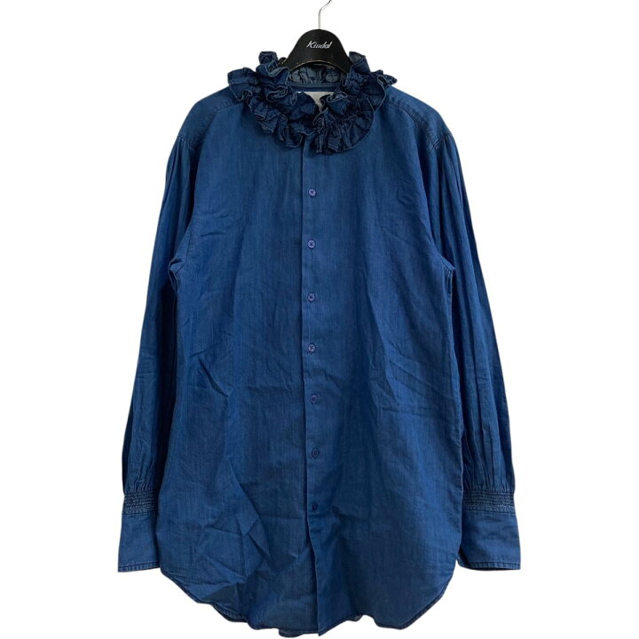 楽天市場】【中古】crinkle crinkle crinkleデニムフリルシャツ CC 