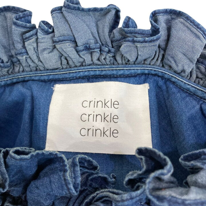 楽天市場】【中古】crinkle crinkle crinkleデニムフリルシャツ CC 