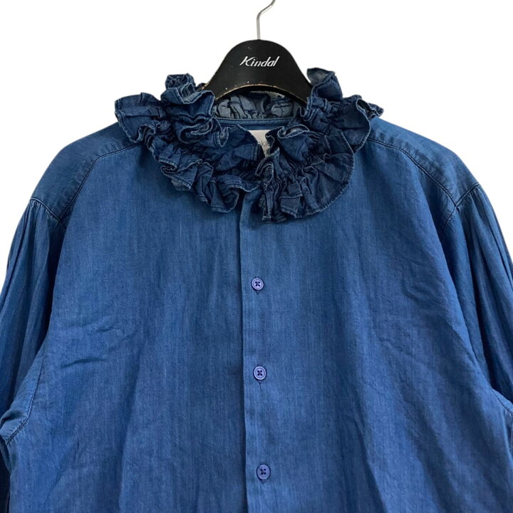 楽天市場】【中古】crinkle crinkle crinkleデニムフリルシャツ CC 