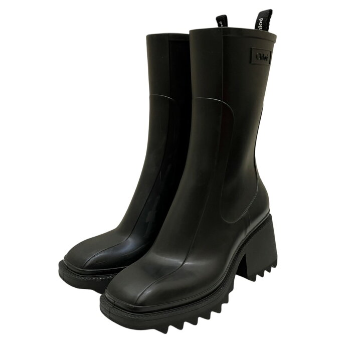 楽天市場】【中古】Chloe レインブーツ ブラック サイズ：38 【260525 