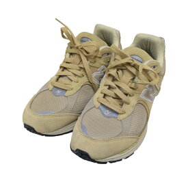 【中古】NEW BALANCE×AURALEEスニーカー M2002RE1 イエロー サイズ：27.5cm【価格見直し】