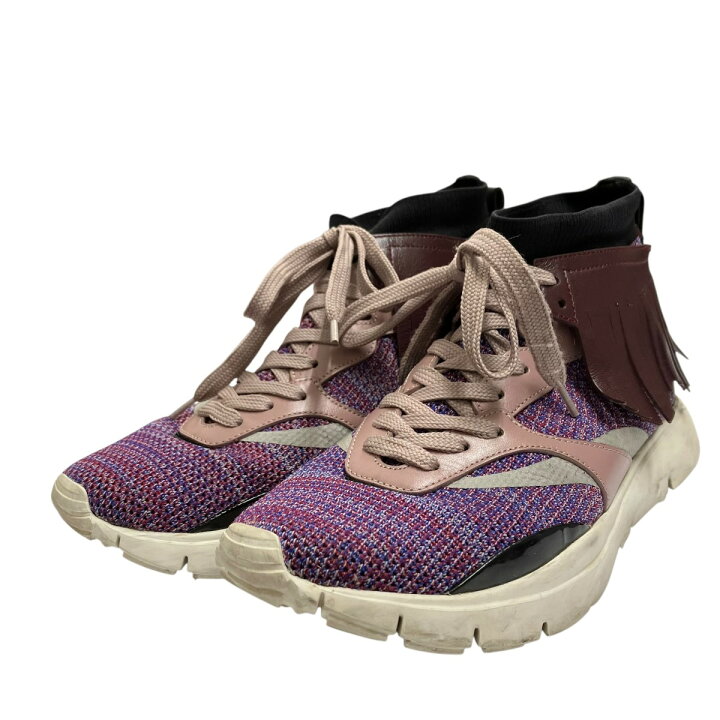 楽天市場】【中古】VALENTINO GARAVANIハイカットスニーカー パープル 