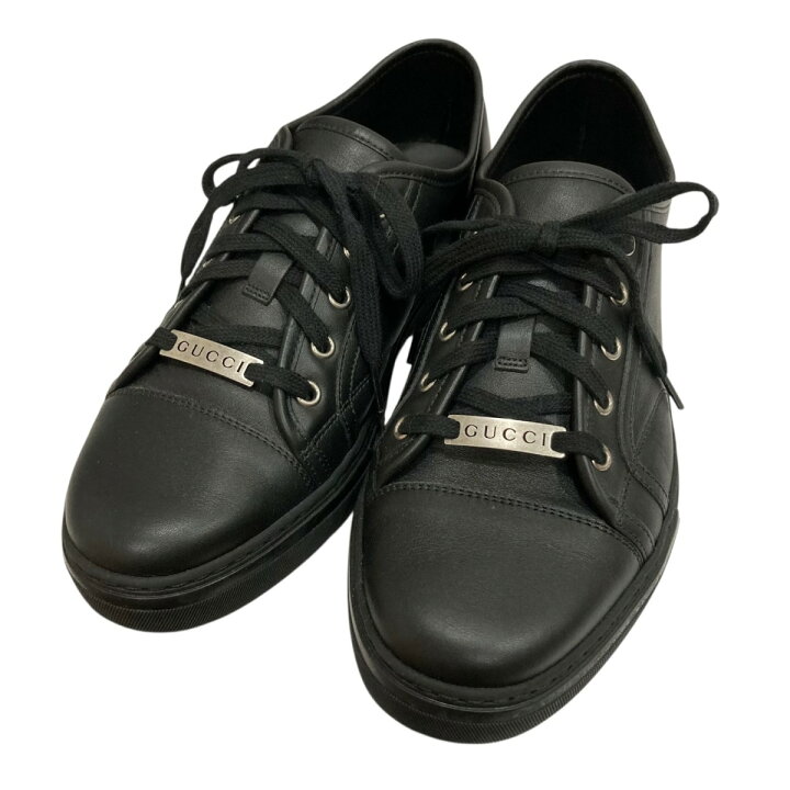 楽天市場】【中古】GUCCI ローカットスニーカー 423301 ブラック  