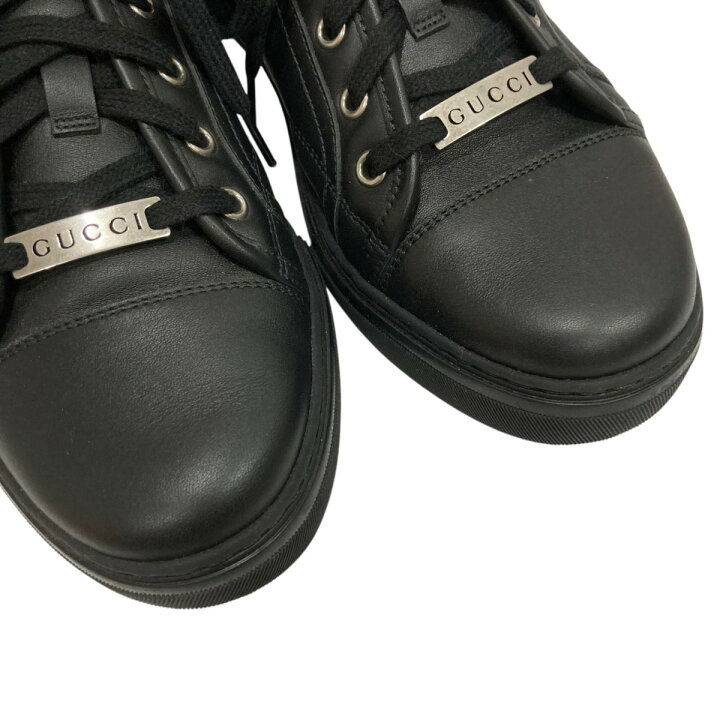 楽天市場】【中古】GUCCI ローカットスニーカー 423301 ブラック  