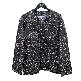 【中古】Engineered Garments　23SS cotton batik 総柄ジャケット ネイビー サイズ：XS 【050625】（エンジニアドガーメンツ）