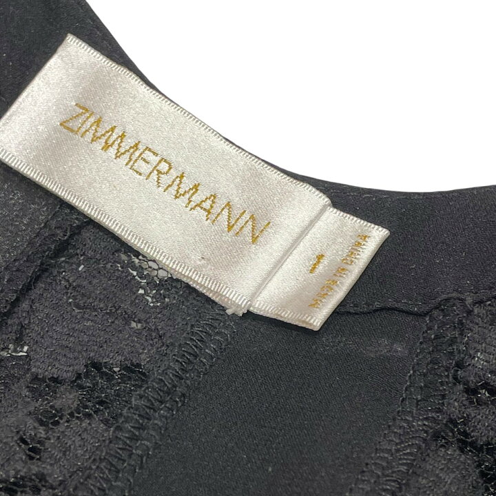楽天市場】【中古】ZIMMERMANNレースワンピース ブラック サイズ：1 